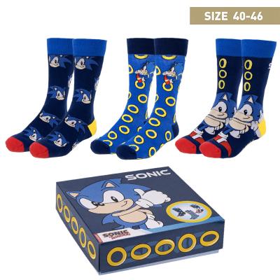 Packen Sie 3 Paar Sonic-Socken ein 