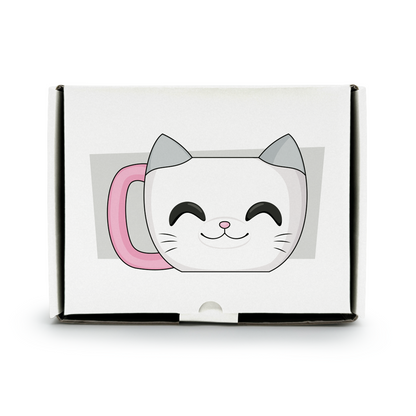 White Cat Mug