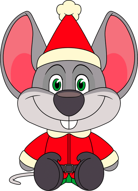 Chuck E. Cheese Weihnachts-Edition Plüsch (23 cm)