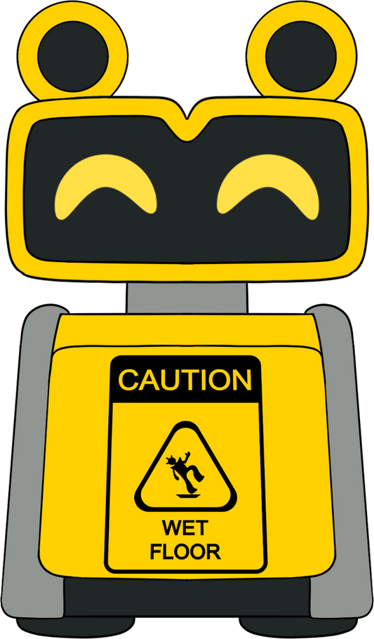 Wet Floor Bot Shoulder Rider (6in)