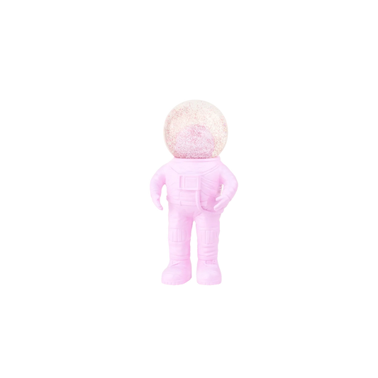 boule a neige astronaute petit rose donkey