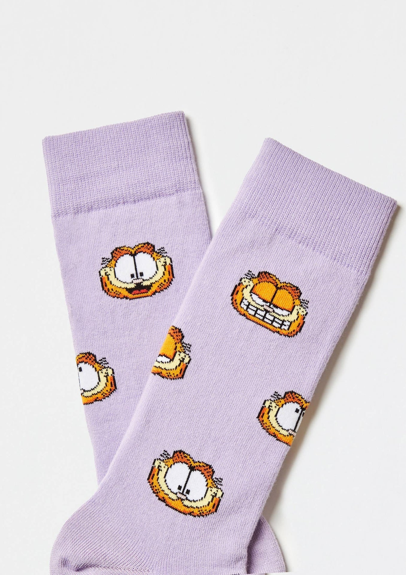 BeGarfield Faces Mauve Socks