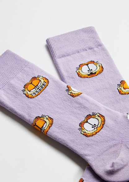 BeGarfield Faces Mauve Socks