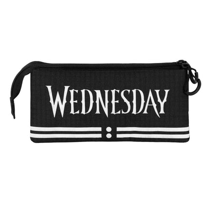 Wednesday Cute Triple Pencil Case