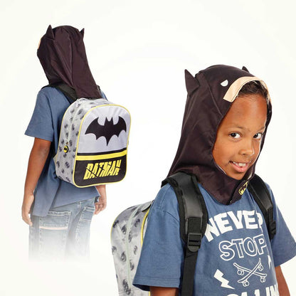 DC Comics Batman Chibi Kapuzenrucksack, Grau