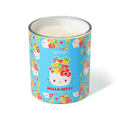Blue Candle with Original Hello Kitty Print, Tropical Punch Scent