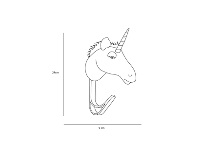Porte-manteau Licorne blanche - Wild & Soft