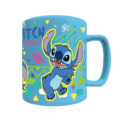 Fuzzy Lilo &amp; Stitch Mug - Stitch Face