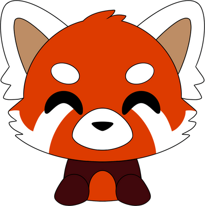 Roter Panda Schulterreiter (15 cm)