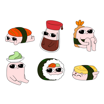 KetNipz Sushi Pin-Set