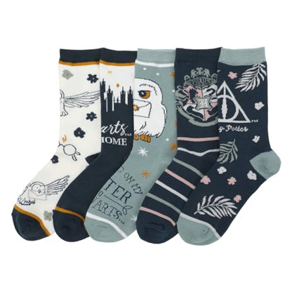 Chaussettes femme Harry Potter - Poudlard lot de 5 paires