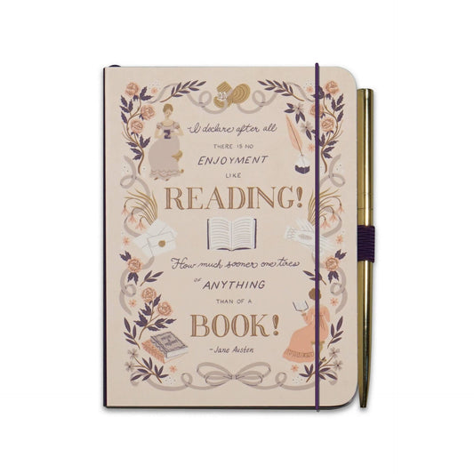 Jane Austen A6 Notebook - and Pulteney Press Pride and Prejudice Pen
