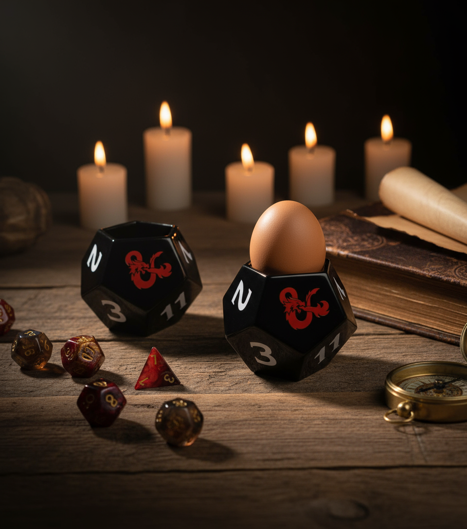 Dungeons &amp; Dragons D20 Würfelförmiger Eierbecher