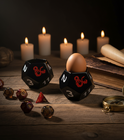 Dungeons &amp; Dragons D20 Würfelförmiger Eierbecher