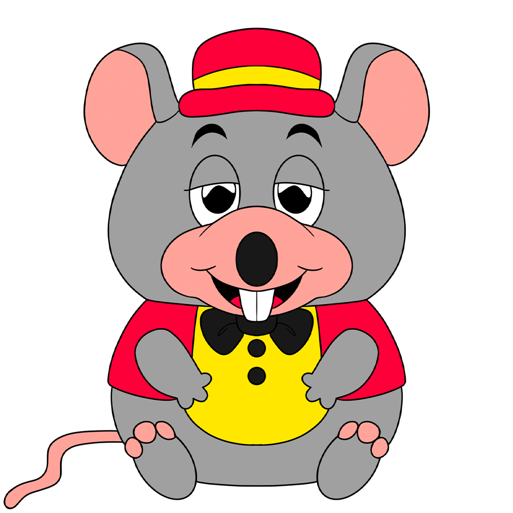 Klassischer Chuck E. Cheese Plüsch (23 cm)