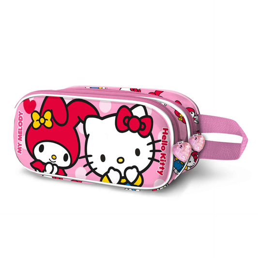 Hello Kitty "Lovely" Double 3D Pencil Case