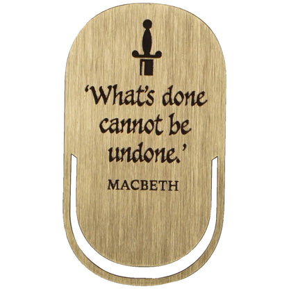 Marque-page en métal Shakespeare - Macbeth