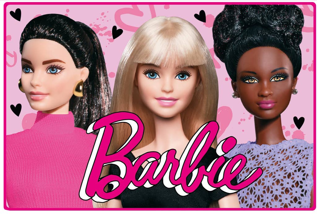 Barbie bath mat
