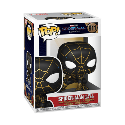 Pop! Spider-Man Costume Noir & Or