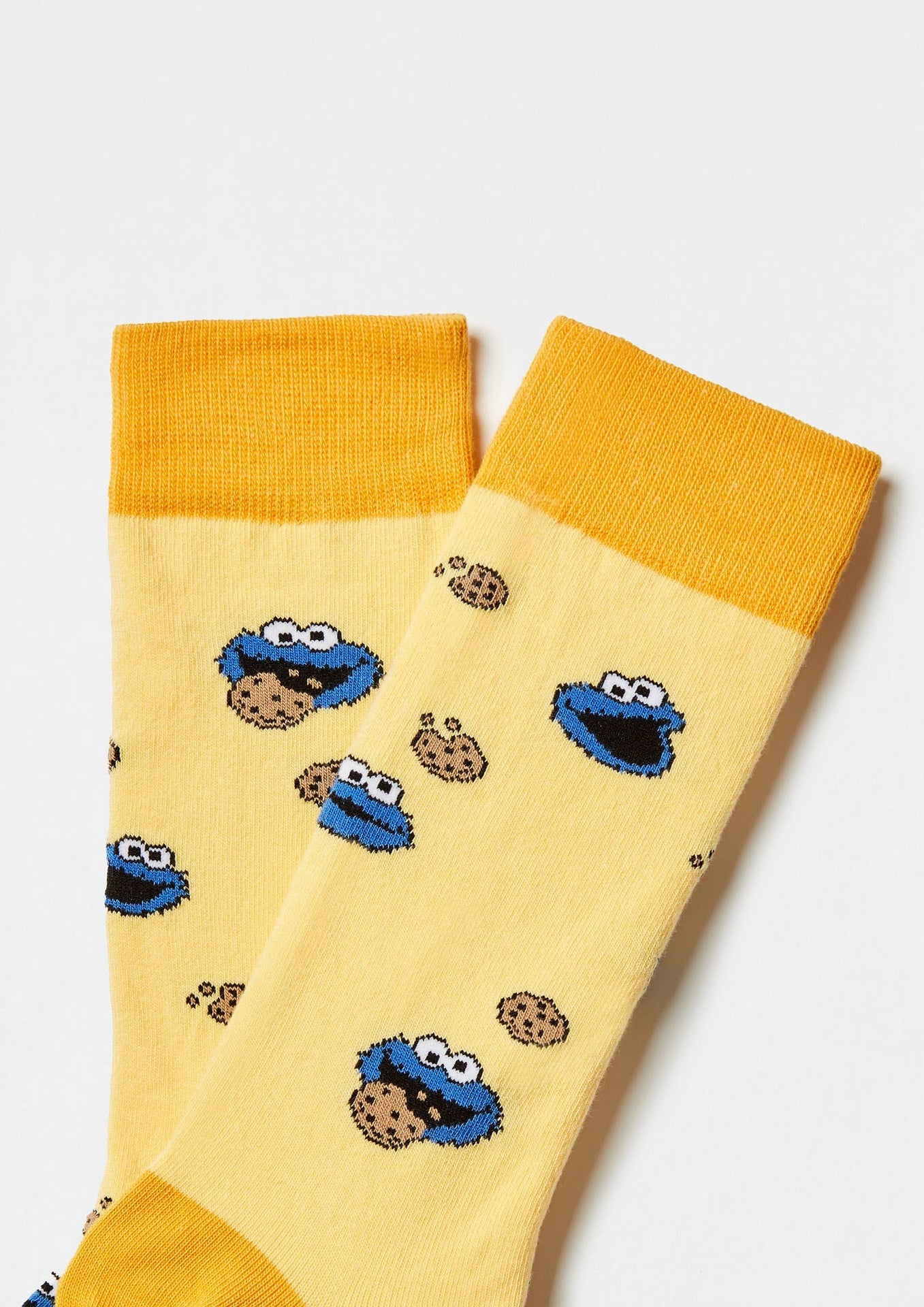 BeSesameStreet Krümelmonster gelbe Socken