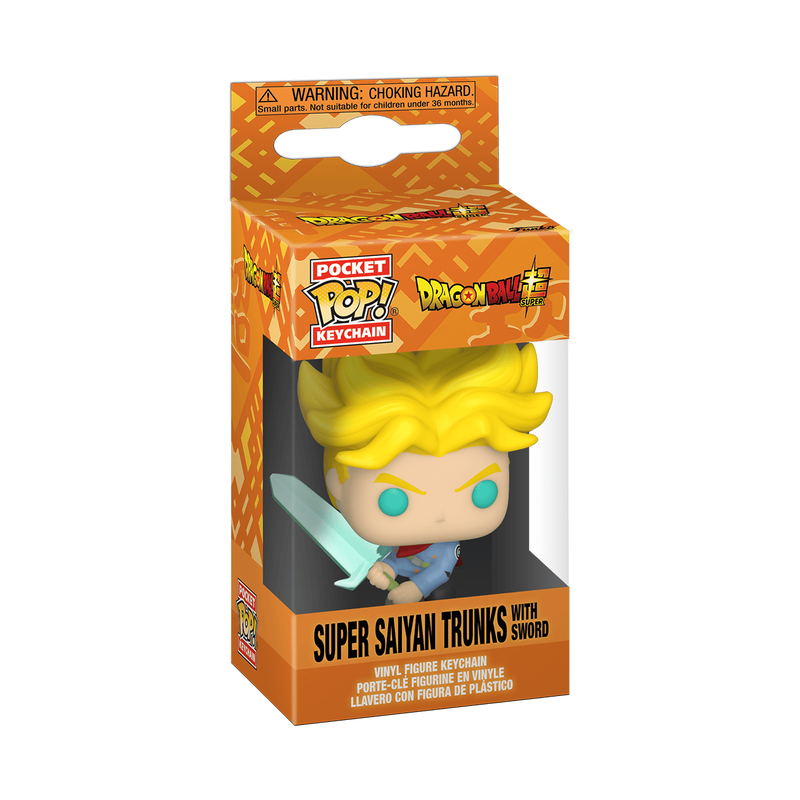 Super Saiyan Trunks with Sword - Pop! Keychain