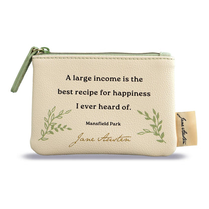 Jane Austen Coin Purse - Quote 9 x 13 cm