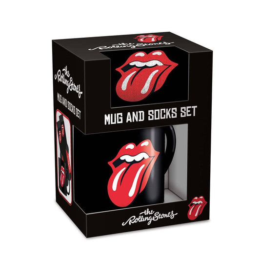Rolling Stones mug and sock set (Tongue)