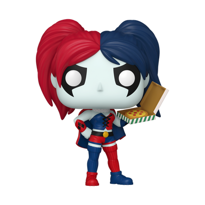 Harley Quinn avec pizza