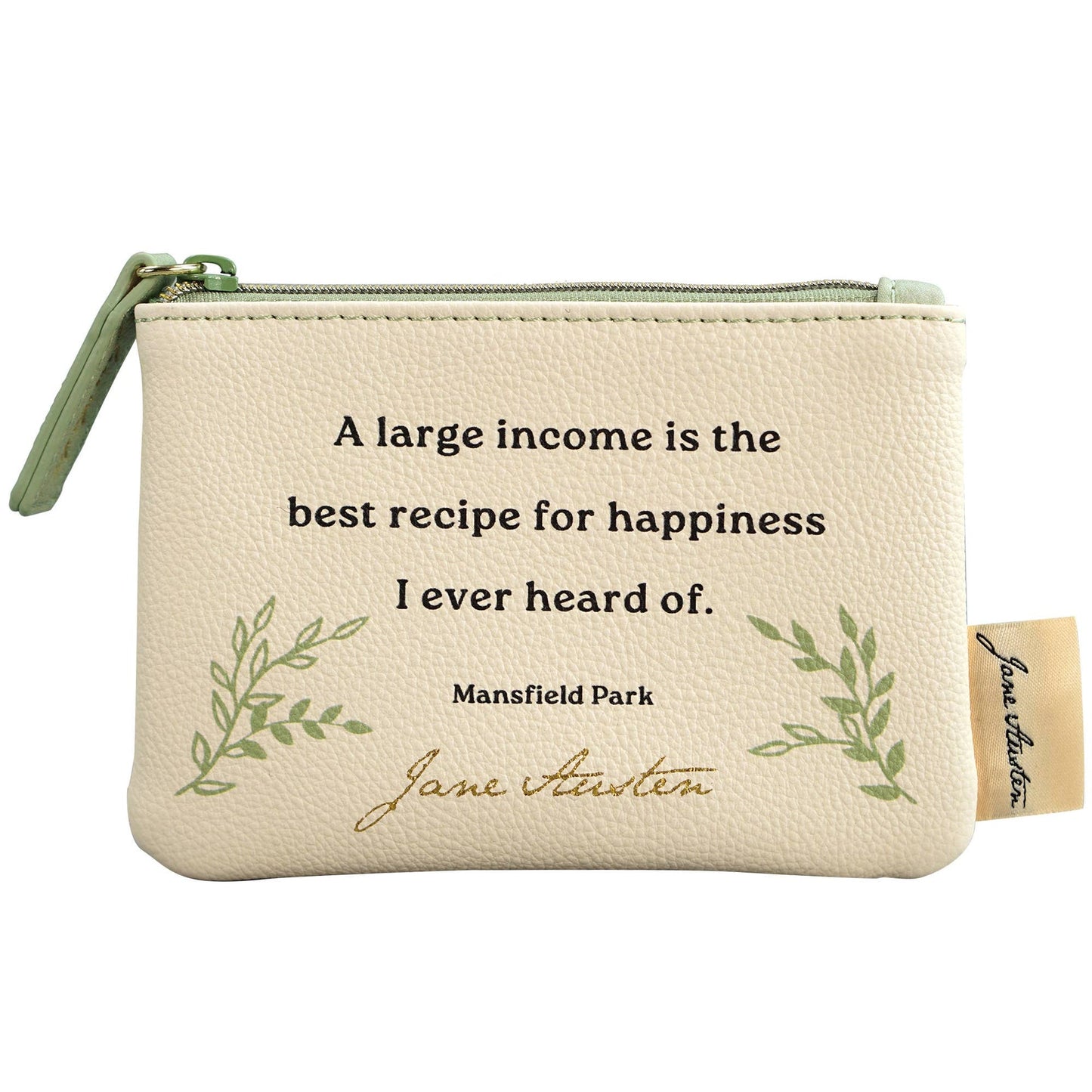 Jane Austen Coin Purse - Quote 9 x 13 cm
