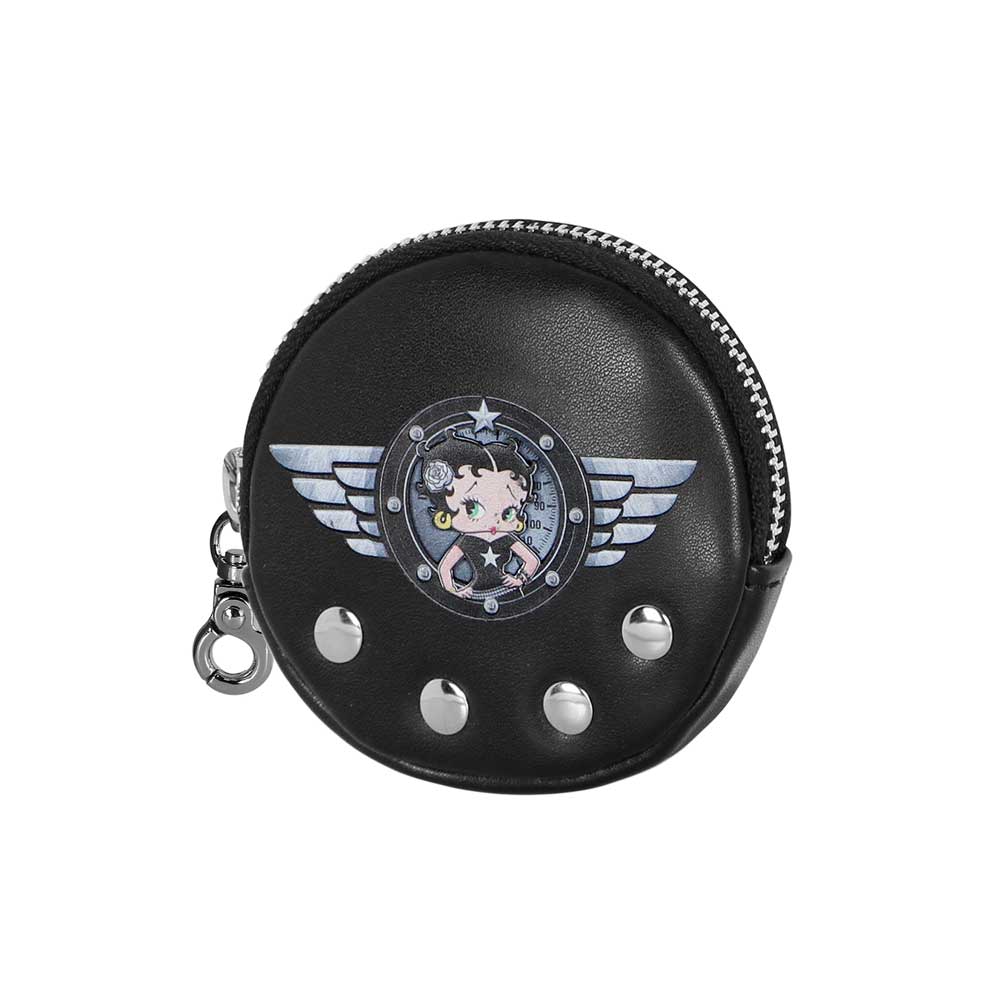 Betty Boop Motor Love-Porte-monnaie Cookie, Noir