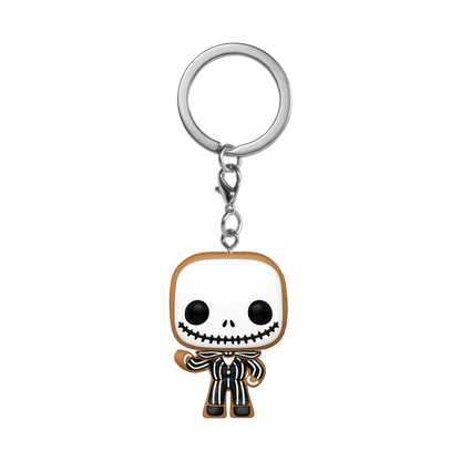 Jack Skellington Gingerbread Pop! Keychain NBX Pocket Pop Keychain Jack Skellington Gingerbread