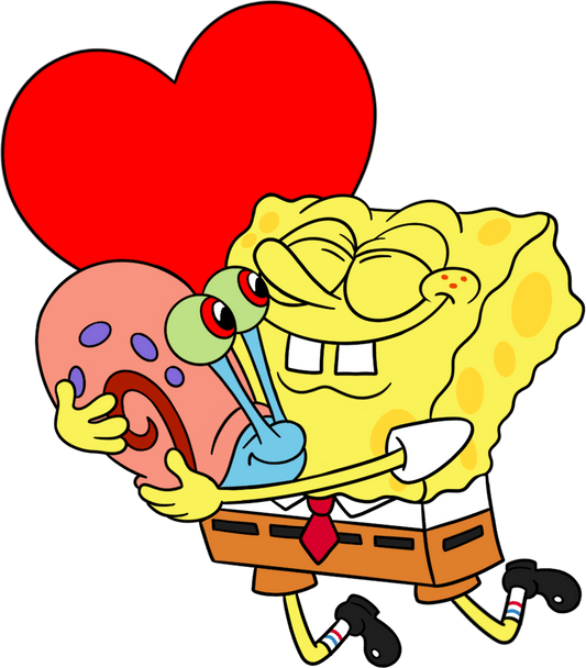 Spongebob Herz-Wackel-Anstecker