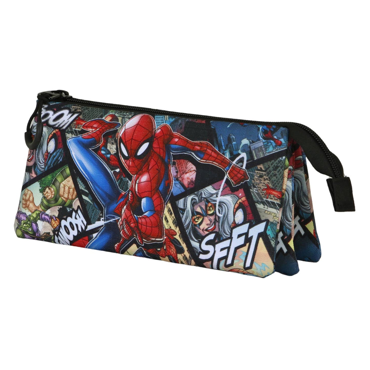 Marvel Triple Pencil Case - Spiderman Panels