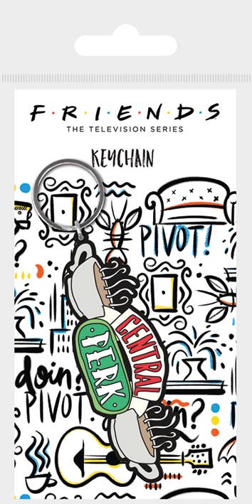 Friends-Schlüsselanhänger – Central Perk-Skizze