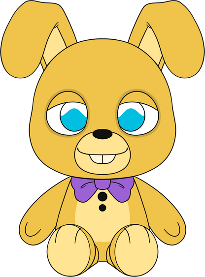 Peluche lapin jaune (9 po)