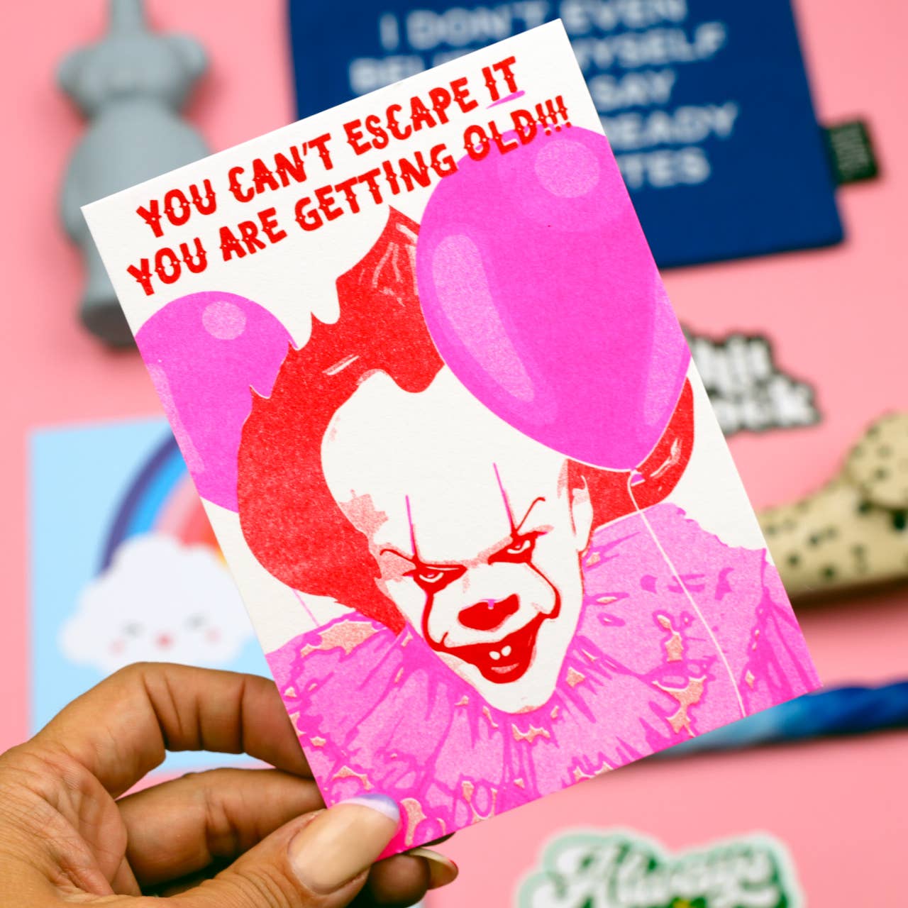Pennywise Postcard: You Can't Escape IT (risoprint)