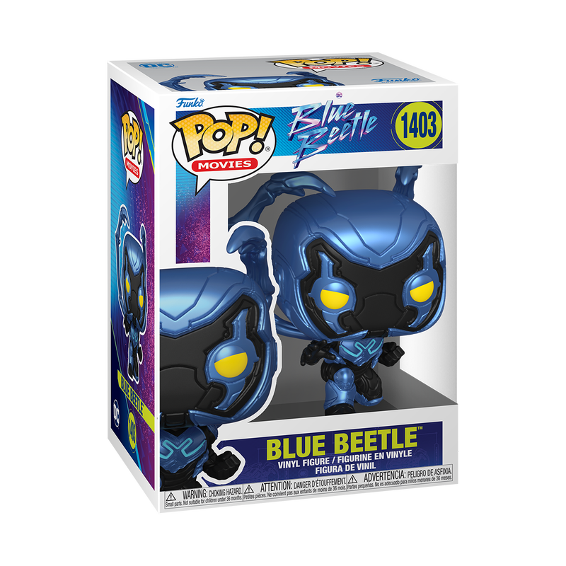 Blue Beetle Crouching