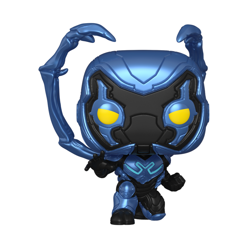 Blue Beetle Crouching