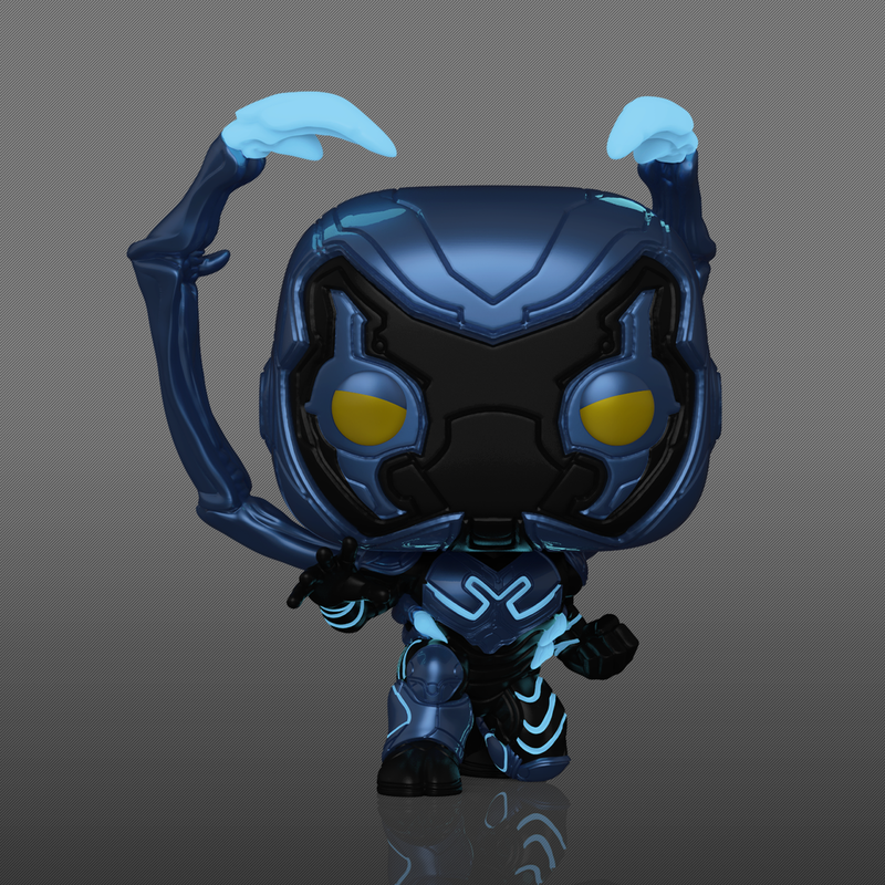 Blue Beetle Crouching