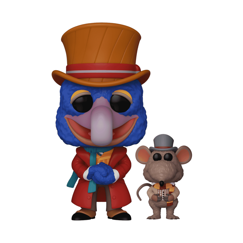 MUPPET XMAS 2023 POP Disney N° 1456 Gonzo avec Rizzo Noël chez les Muppets POP! Disney Vinyl figurine Gonzo w/Rizzo 9 cm