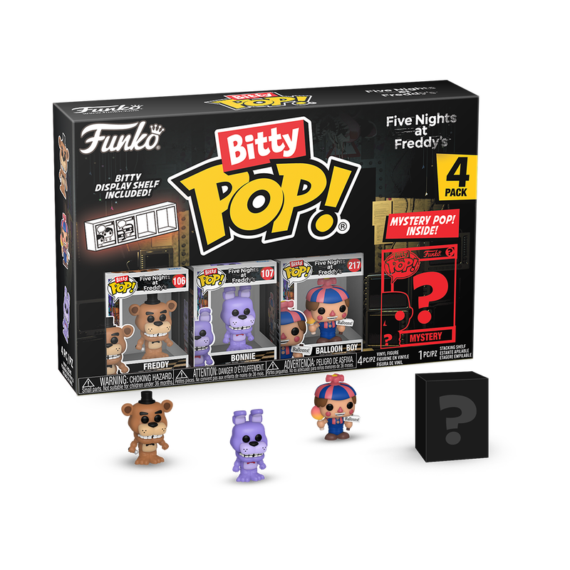 FIVE NIGHTS AT FREDDY'S Bitty Pop 4 Pack 2.5cm Freddy