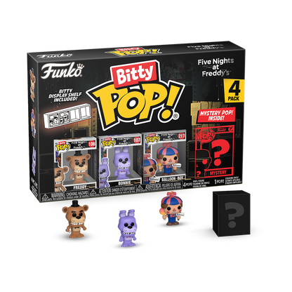 FIVE NIGHTS AT FREDDY'S Bitty Pop 4 Pack 2.5cm Freddy