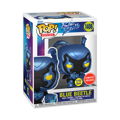 Blue Beetle Crouching Glow