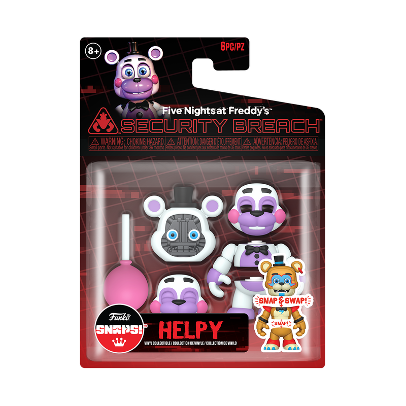 FNAF Helpy Single Snaps Pack Funko Five Nights at Freddy s figurine Snap Helpy 9 cm le Comptoir du Geek