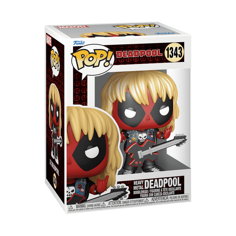 Pop! & Tee Heavy Metal Deadpool (Metallic)