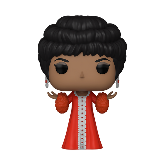 Aretha Franklin (Rotes Kleid)