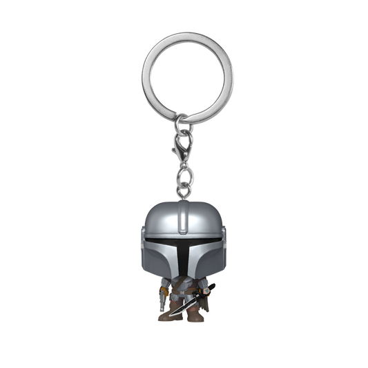 The Mandalorian with Darksaber - Pop! Keychain