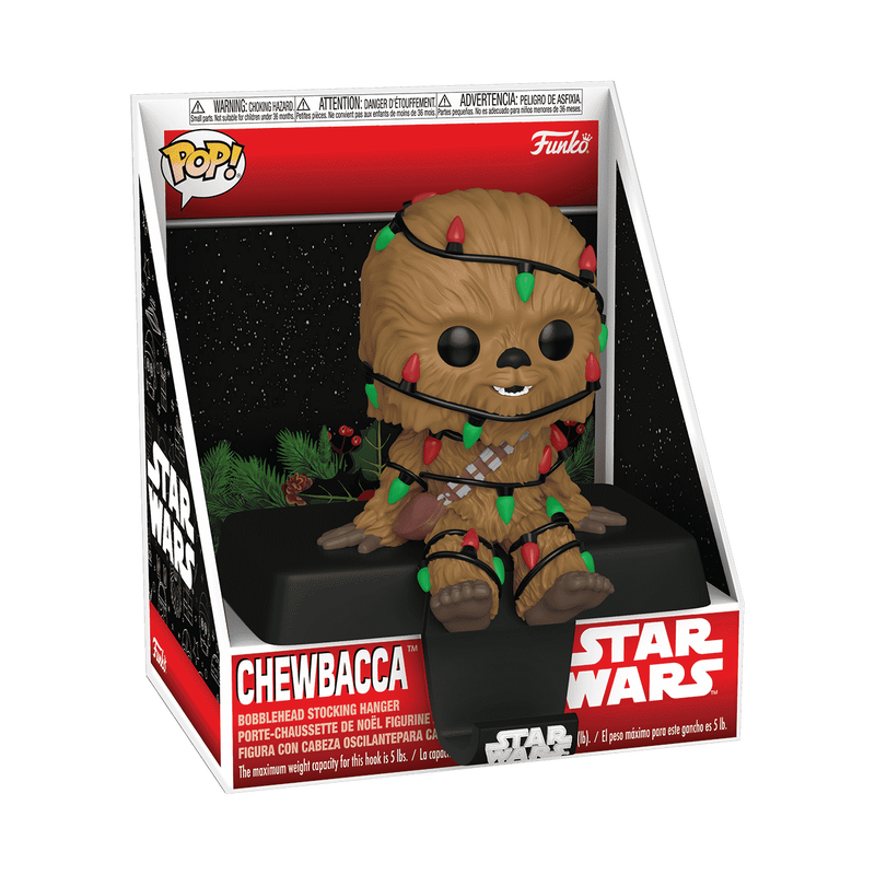 Pop! Stocking Hanger Chewbacca avec Guirlandes de Noël