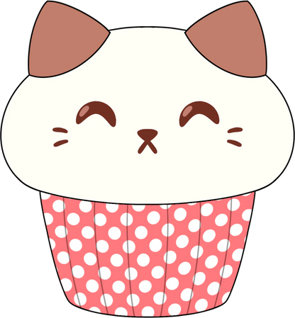 Peluche Kitty Cupcake