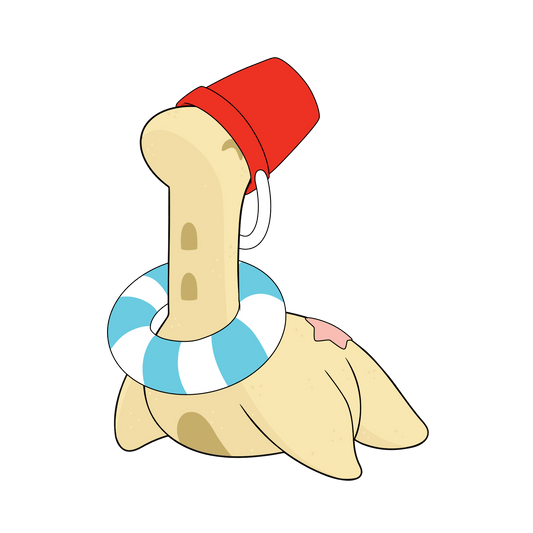 Nessie-Plüschtier Strand (23 cm)